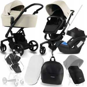 Wózek I-stop 3w1 Ibebe Eco Is19 I + Cybex Aton 5