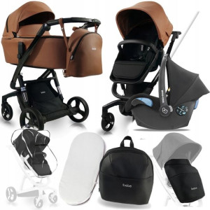 Wózek I-stop 3w1 Ibebe Eco Is22 I + Fotelik Citi