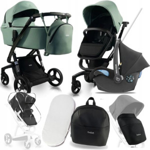 Wózek I-stop 3w1 Ibebe Eco Is21 I + Fotelik Citi