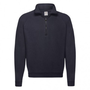 Bluza męska Zip Neck Classic Fruit of the Loom Ciemnogranatowy S