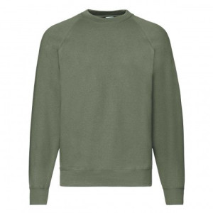 Bluza męska Raglan Sweat Fruit of the Loom Klasyczna oliwka XL