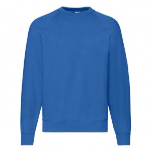 Bluza męska Raglan Sweat Fruit of the Loom Niebieski XXL