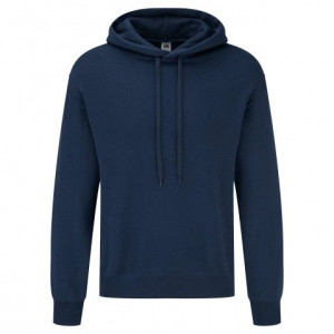 Bluza męska z kapturem bez kieszeni Fruit of the Loom Granatowy S