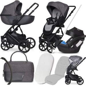 Wózek Riko 3w1 Nesa 05 Anthracite I Cybex Aton 5