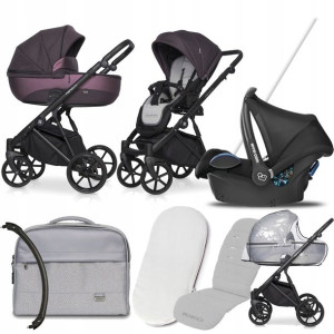 Wózek Riko 3w1 Nano Pro 05 Plum I + Cabriofix