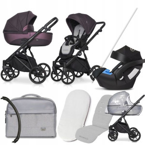 Wózek Riko 3w1 Nano Pro 05 Plum I Cybex Aton 5