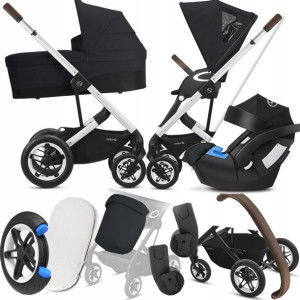 Wózek Cybex 3w1 Talos S Lux Slv 02 I + Cybex Aton