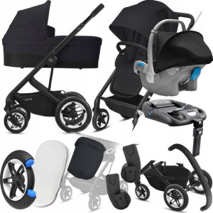 Wózek Cybex 4w1 Talos S Lux Blk 02 I Kite+ Baza