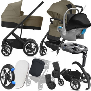 Wózek Cybex 4w1 Talos S Lux Blk 01 I Kite+ Baza
