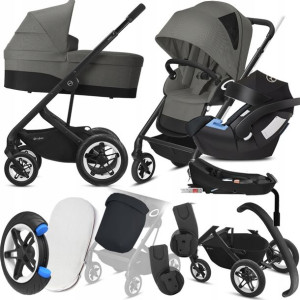 Wózek Cybex 4w1 Talos S Lux Blk 06 I Aton 5 + Baza