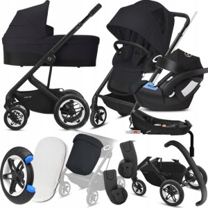 Wózek Cybex 4w1 Talos S Lux Blk 02 I Aton 5 + Baza