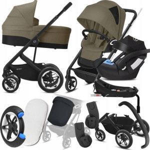Wózek Cybex 4w1 Talos S Lux Blk 01 I Aton 5 + Baza