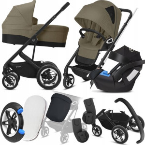 Wózek Cybex 3w1 Talos S Lux Blk 01 I + Cybex Aton
