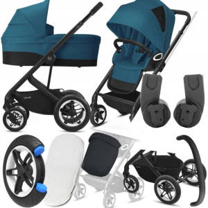 Wózek Cybex 2w1 Talos S Lux Blk 05 I + Adaptery Mc