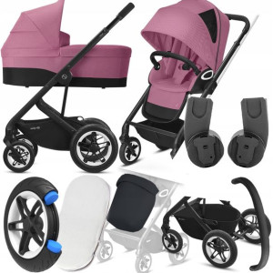 Wózek Cybex 2w1 Talos S Lux Blk 03 I + Adaptery Mc