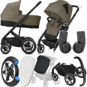 Wózek Cybex 2w1 Talos S Lux Blk 01 I + Adaptery Mc