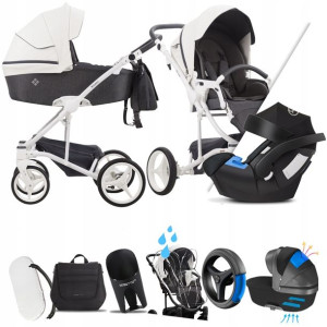 Wózek Bebetto 3w1 Torino 01 Br I + Cybex Aton 5
