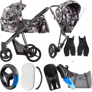 Bebetto 2w1 Flavio 01 Flowers |+ Adaptery Cybex Mc