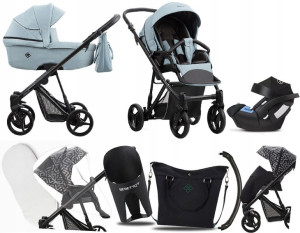 Wózek 3w1 Bebetto Nitello 06 Cz I + Cybex Aton 5