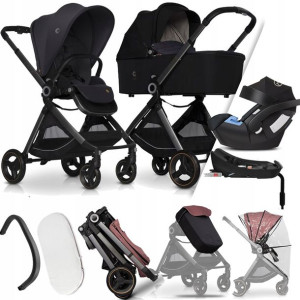 Wózek 4w1 Cavoe Osis 01 |+ Cybex Aton 5 Baza 2-fix
