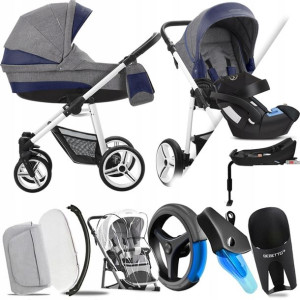 Bebetto 4w1 Vulcano V06 B/cz | + Cybex Aton 5 Baza