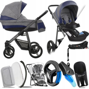 Bebetto 4w1 Vulcano V06 Gr | + Cybex Aton 5 Baza