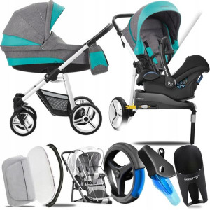 Bebetto 4w1 Vulcano V02 B/cz|+ Cabriofix Familyfix