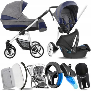 Bebetto 3w1 Vulcano V06 B/cz|+ Maxi-cosi Cabriofix