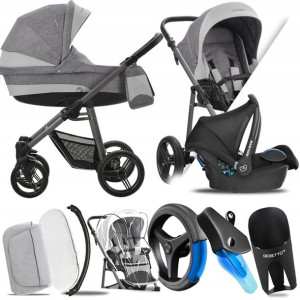 Bebetto 3w1 Vulcano V03 Gr | + Maxi-cosi Cabriofix