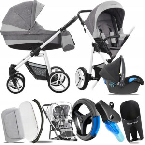 Wózek 3w1 Bebetto Vulcano V03 B/cz| Maxi-cosi Citi