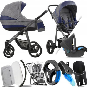 Wózek 3w1 Bebetto Vulcano V06 Gr |+ Maxi-cosi Citi