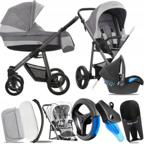 Wózek 3w1 Bebetto Vulcano V03 Gr |+ Maxi-cosi Citi