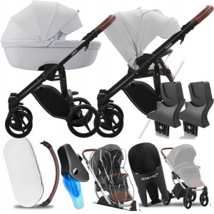Wózek 2w1 Bebetto Luca Pro 2020 |+ Adaptery+pakiet