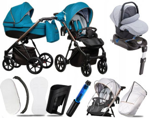 Wózek 4w1 Paradise Baby Fx 05|f Kite I Baza Isofix