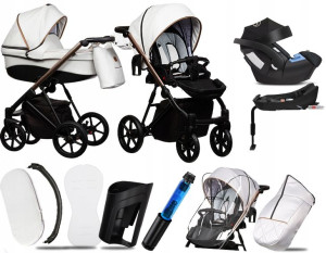 Wózek 4w1 Paradise Baby Fx 08|f. Cybex Aton I Baza