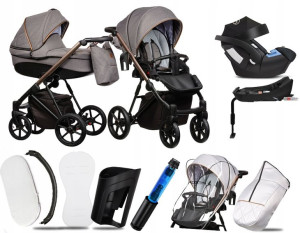 Wózek 4w1 Paradise Baby Fx 02|f. Cybex Aton I Baza
