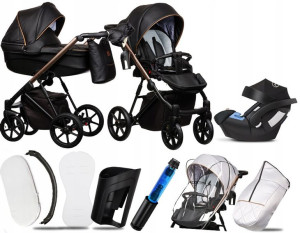 Wózek 3w1 Paradise Baby Fx 10|+ Fotelik Cybex Aton