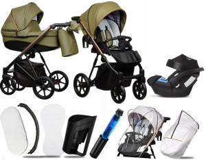 Wózek 3w1 Paradise Baby Fx 09|+ Fotelik Cybex Aton