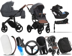 Wózek 4w1 Bebetto Luca Pro 03 |+ Cybex Aton 5