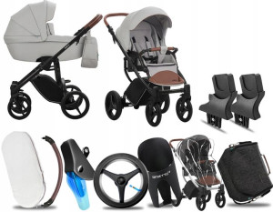 Wózek 2w1 Bebetto Luca Pro 02 |+ Adaptery+pakiet