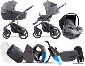 Bebetto 3w1 New 2020 Bresso Grey 23|avionaut Pixel
