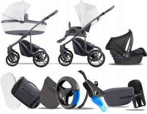 Bebetto 3w1 New 2020 Bresso Grey 22 | + Cabriofix