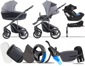 Bebetto 4w1 New 2020 Bresso Grey 24 | Zestaw Cybex