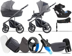 Bebetto 4w1 New 2020 Bresso Grey 23 | Zestaw Cybex
