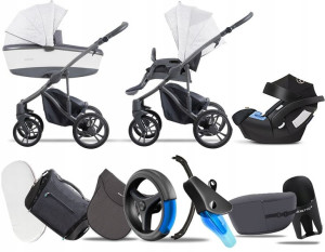 Bebetto 3w1 New 2020 Bresso Grey 22 | Fotelik Aton
