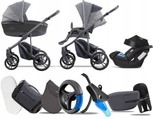 Bebetto 3w1 New 2020 Bresso Grey 25 | Fotelik Aton