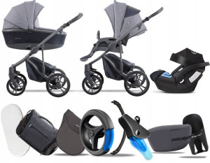 Bebetto 3w1 New 2020 Bresso Grey 24 | Fotelik Aton