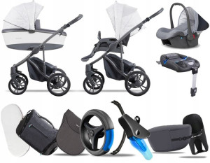 Bebetto 4w1 New 2020 Bresso Grey 22 | + Carlo Baza
