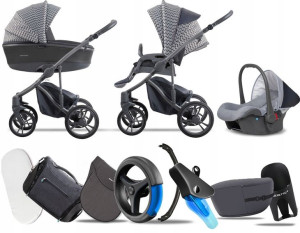 Bebetto 3w1 New 2020 Bresso Grey 25 |fotelik Carlo