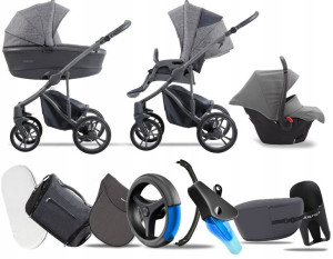 Bebetto 3w1 New 2020 Bresso Grey 23 | Fotelik Mars